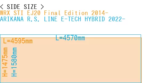 #WRX STI EJ20 Final Edition 2014- + ARIKANA R.S. LINE E-TECH HYBRID 2022-